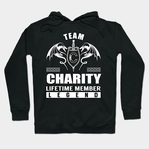 Team CHARITY Lifetime Member Legend Hoodie by Lizeth